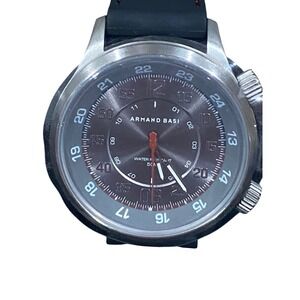 Armand Basi Men's Watch Stainless Steel Black Water Resisant (Needs New Battery)